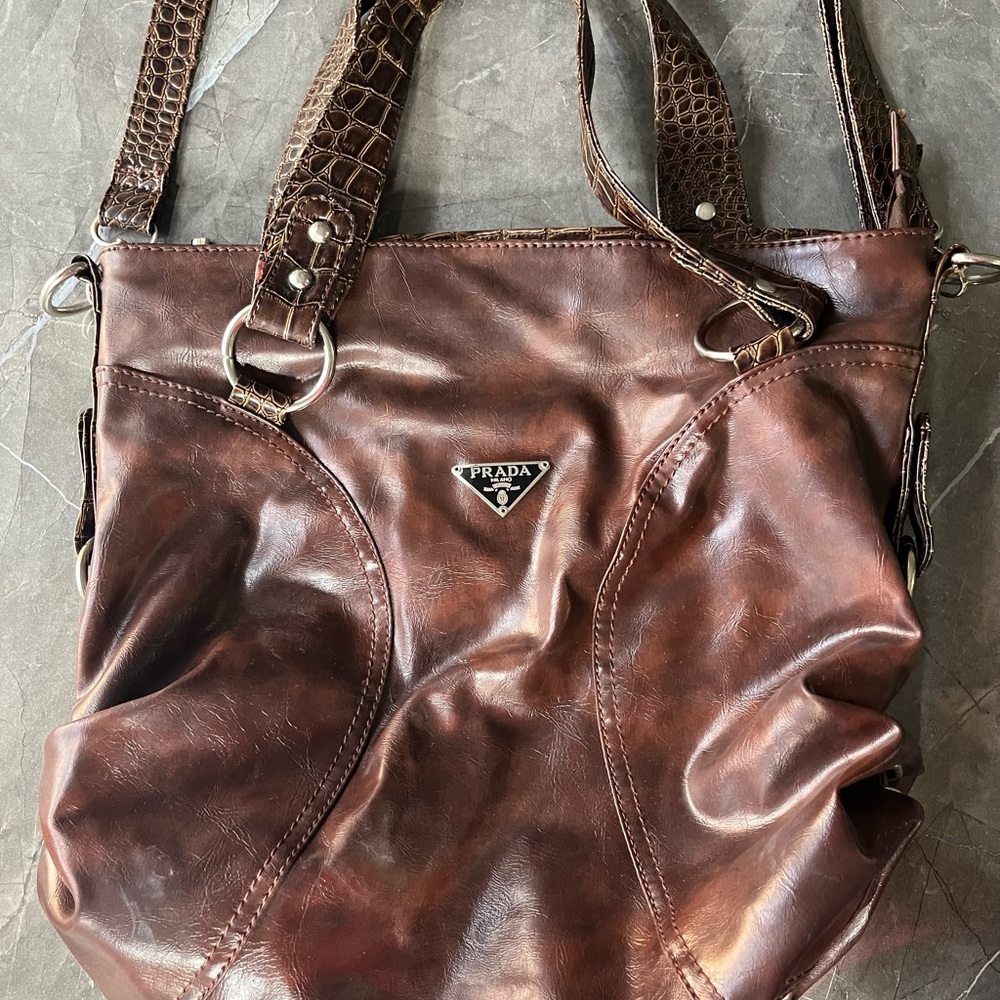 Vintage Leather Prada Bag